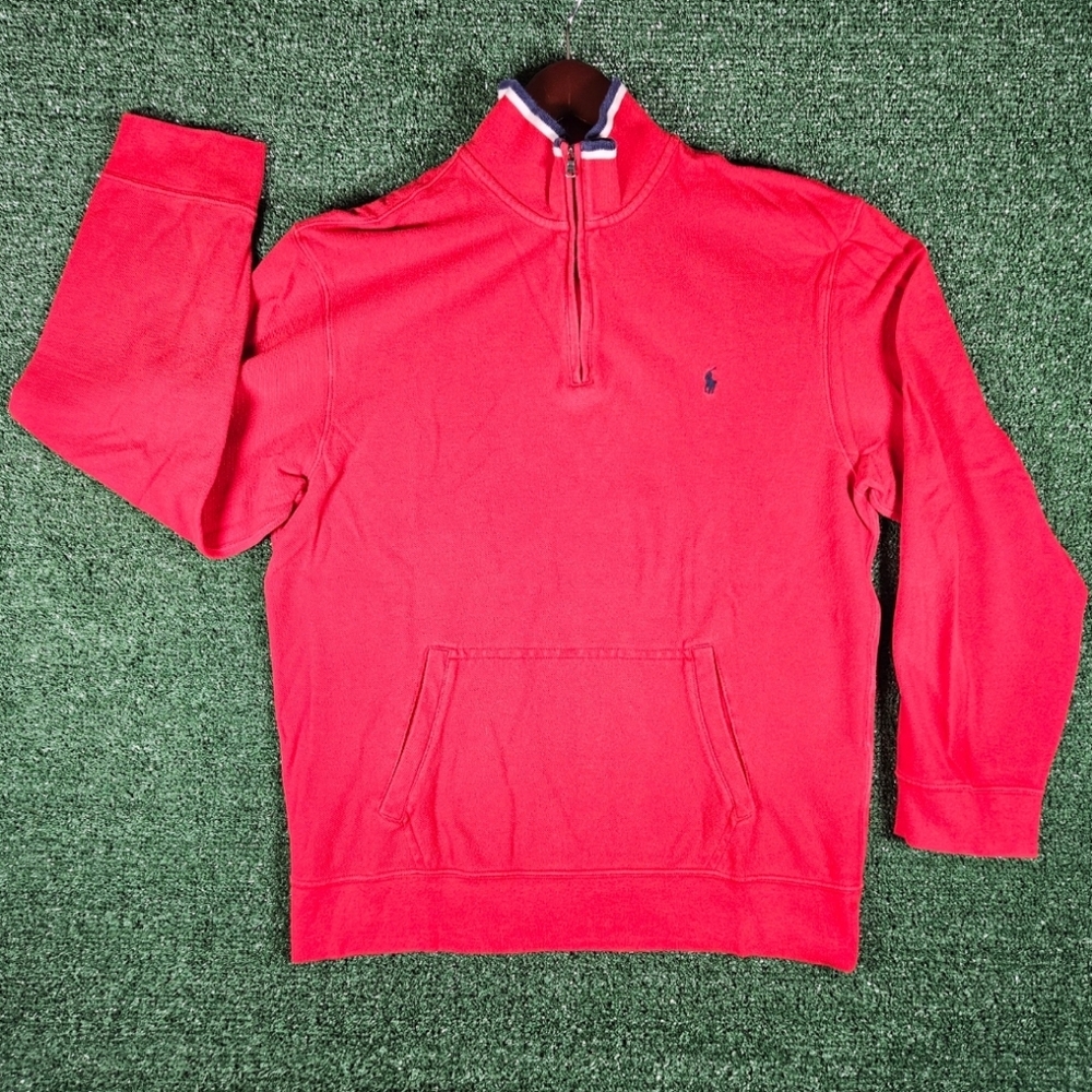 Vintage Polo By Ralph Lauren Quarter-Zip / Mens Size Medium / Colorway - Red